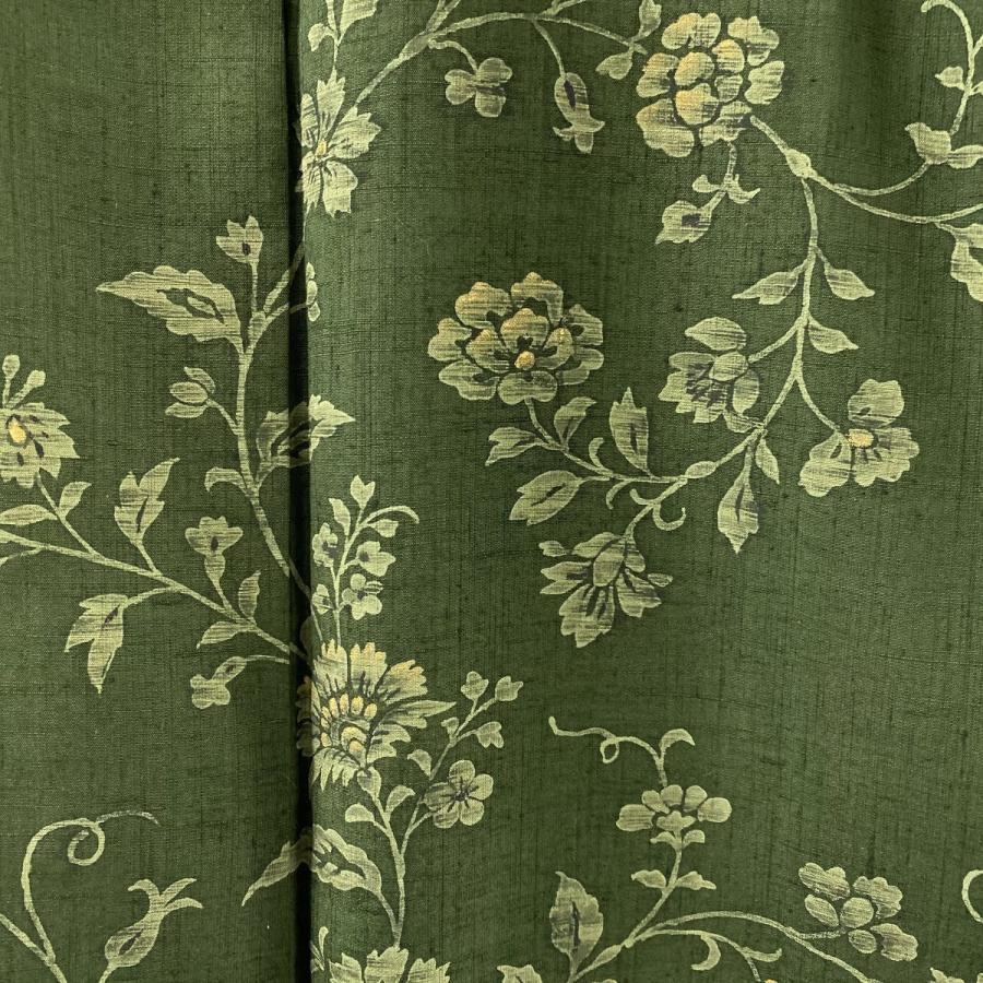 訪問着 美品 秀品 紬地 草花 抹茶色 袷 156cm 62cm S 正絹 中古 バイセルオンライン Yahoo 店 通販 Yahoo ショッピング