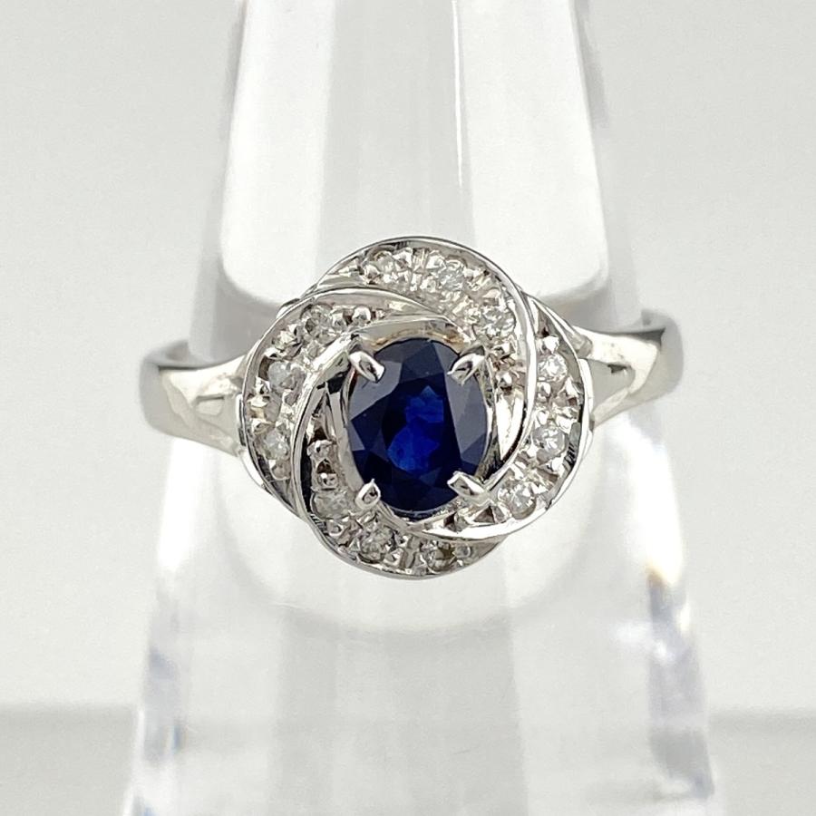 5年保証』 デザインリング ダイヤ、サファイア - リング(指輪)