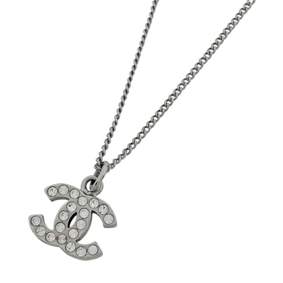 シャネル Chanel ココマーク ラインストーン ネックレス Ccマーク ペンダント ネックレス シルバーメッキ シルバー レディース 中古 バイセルオンライン Yahoo 店 通販 Yahoo ショッピング