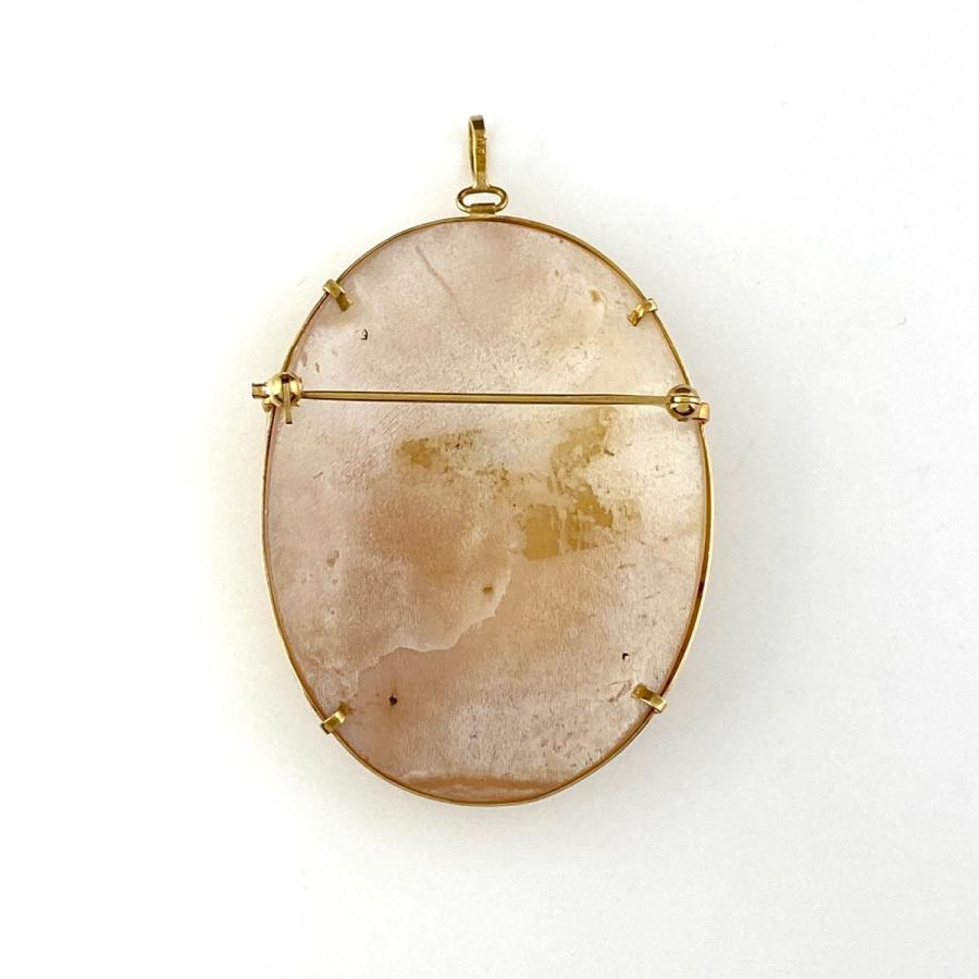 60 Off K18yg カメオブローチ シェル ペンダントトップ イエローゴールド ジュエリー ブラウン 鑑別書 レディース アクトワン Fucoa Cl