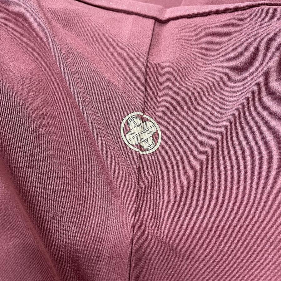 色留袖 美品 優品 落款あり 一つ紋 タイムセール 風景 建物 金彩 61 5cm S ピンク 正絹 156cm 袷 ぼかし