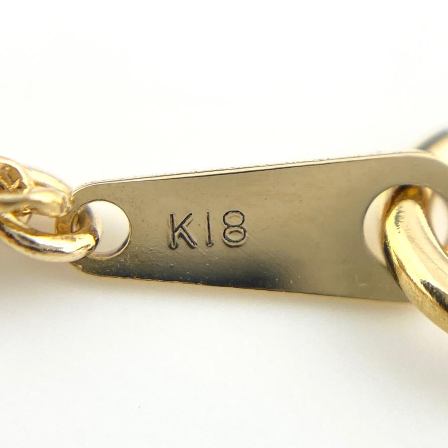 トップ K18 イエローゴールド 0.3ct✨ネックレス ダイヤ ダイヤモンド