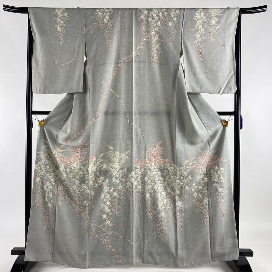 訪問着 逸品 落款あり 森口華弘 蒔糊 藤 金糸 灰色 袷 身丈166cm 裄丈66.5cm M 正絹 :1000032101453:リユースセレクトショップバイセル Yahoo!店 - 通販 - Yahoo!ショッピング 訪問着 逸品 落款あり 森口華弘 蒔糊 藤 金糸 灰色 袷 身丈166cm 裄丈66.5cm M 正絹 :1000032101453:リユースセレクトショップバイセル Yahoo!店 - 通販 - Yahoo!ショッピング