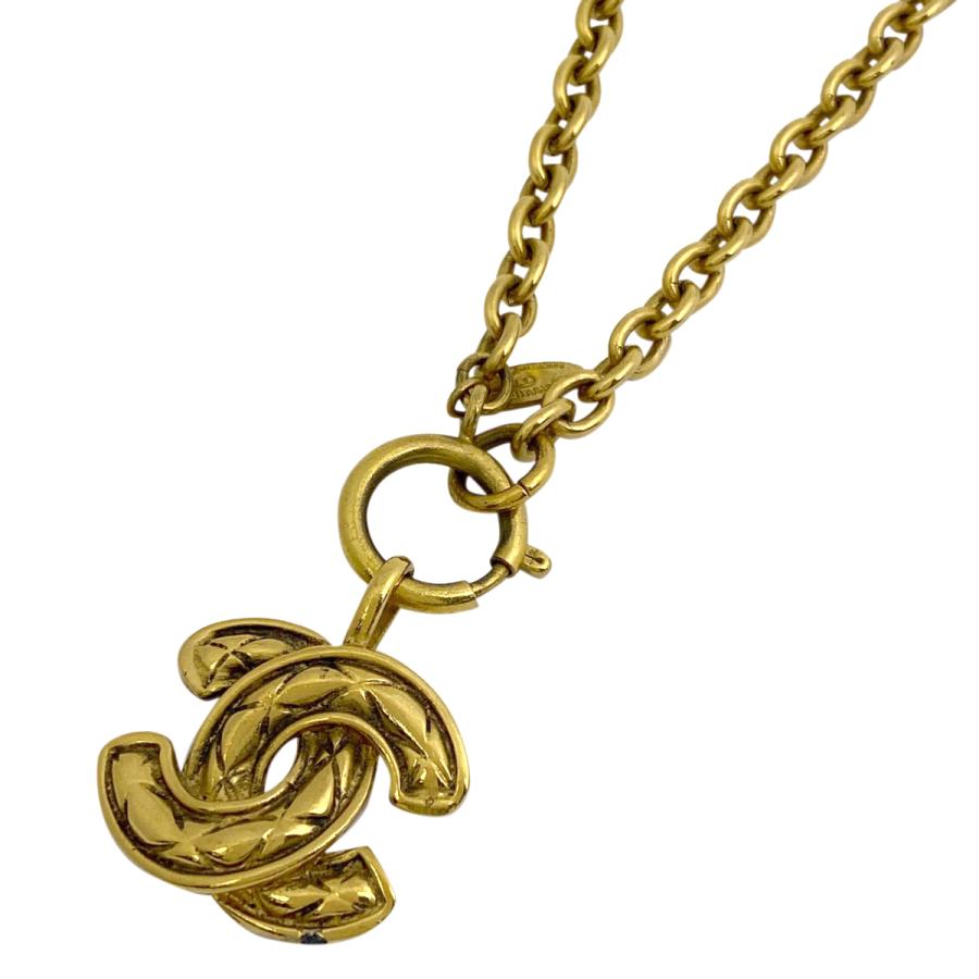 シャネル CHANEL ココマーク チェーン ネックレス CCマーク マトラッセ