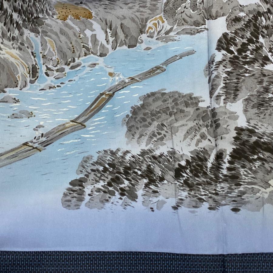 初回限定お試し価格 男着物 美品 優品 アンサンブル 紬 亀甲絣 紺色 袷 147cm 68cm M 正絹 中古