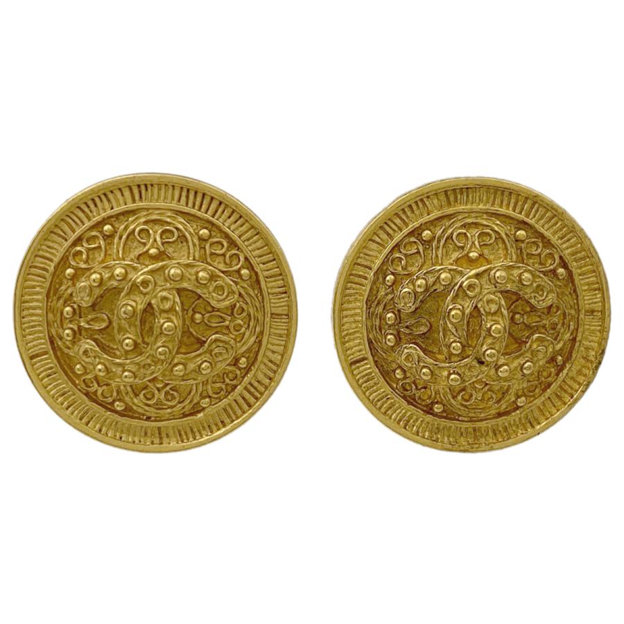 シャネル Chanel ココマーク ラウンド イヤリング Ccマーク 丸形 ゴールド イヤリング Gp ファッション レディースアクセサリー ゴールド レディース リユースセレクトショップバイセル 店 販売促進物