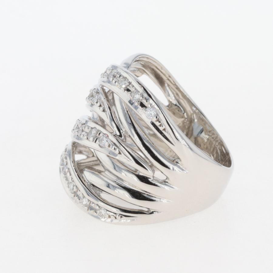 メレダイヤ デザインリング プラチナ 指輪 リング 12.5号 Pt900
