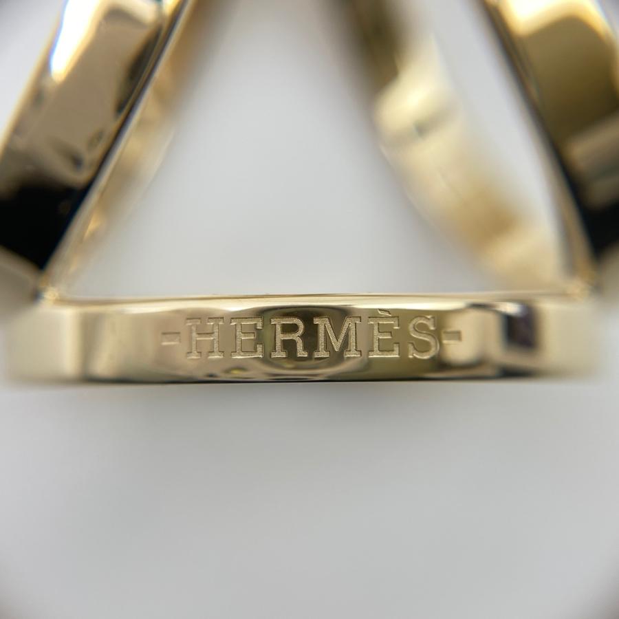 新品同様 エルメス ルガテ シェーヌダンクル Hermes スカーフリング