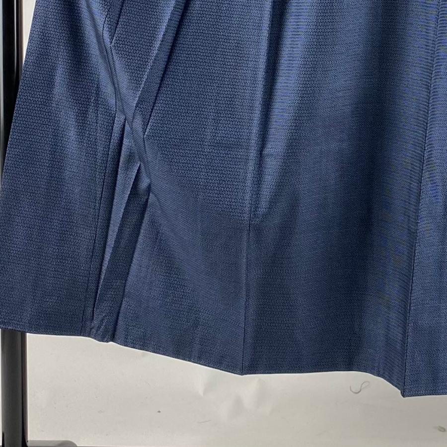 日本未入荷 Sale 男着物 優品 アンサンブル 紬地 亀甲絣 藍色 袷 身丈146cm 裄丈66cm L 正絹 中古 Dprd Jatimprov Go Id