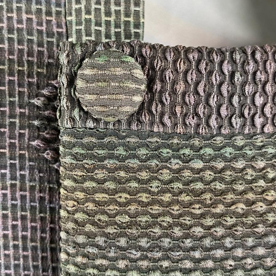 道行 美品 名品 和装コート 霞 ぼかし 正絹 M 裄丈65cm 毎日続々入荷 中古 身丈124 5cm 灰緑