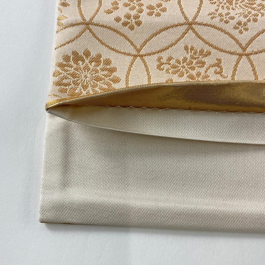 贈物 袋帯 美品 秀品 華文 花鳥 箔 金糸 薄オレンジ 六通 正絹 中古 Dprd Jatimprov Go Id