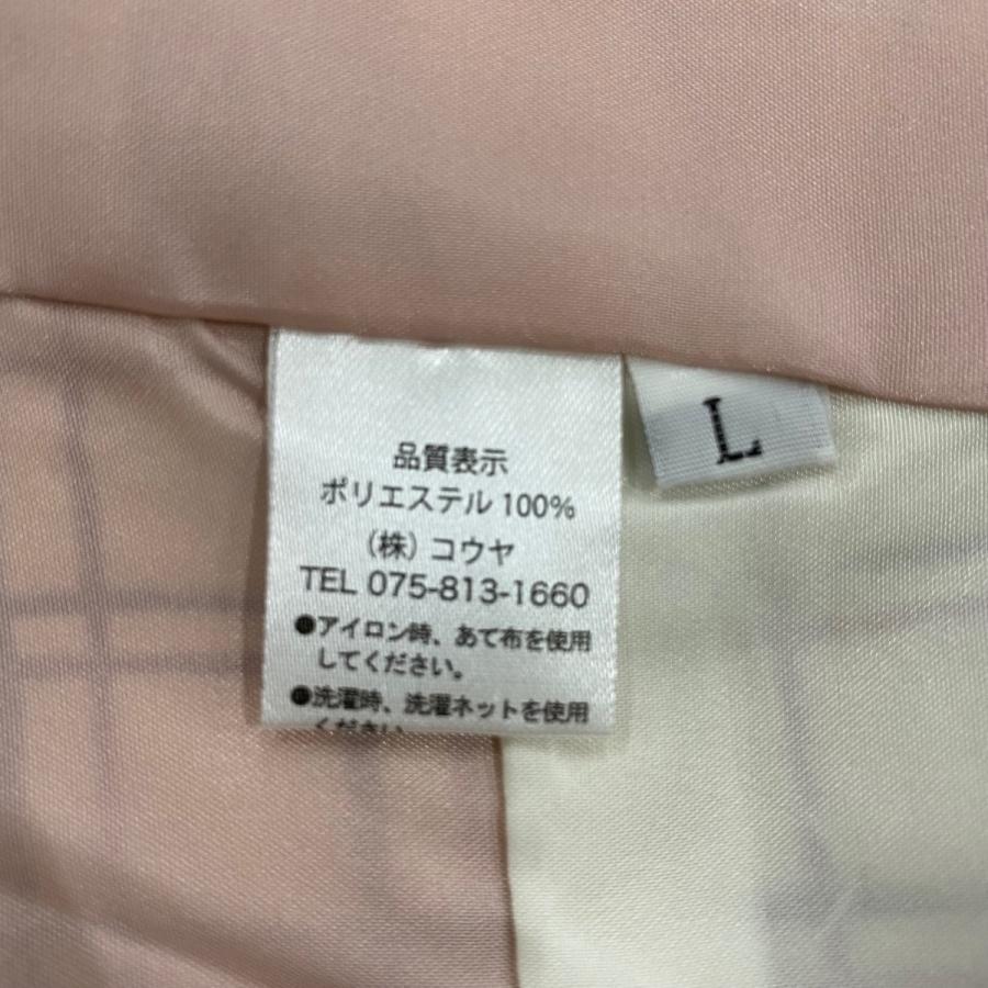 在庫限り 小紋 美品 優品 洗える着物 格子 ベージュ 袷 163cm 68cm L 化繊 中古 Dprd Jatimprov Go Id