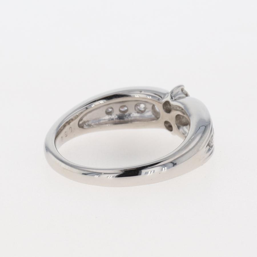 メレダイヤ デザインリング プラチナ 指輪 リング 約11号 Pt900 