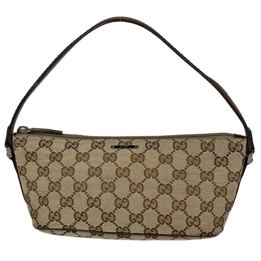 グッチ GUCCI GG柄 ハンドバッグ 手提げ シェリーライン 化粧ポーチ アクセサリーポーチ ハンドバッグ GGキャンバス ブラウン 141809  レディース 中古 :1000039232310:リユースセレクトショップバイセル Yahoo!店 - 通販 - Yahoo!ショッピング