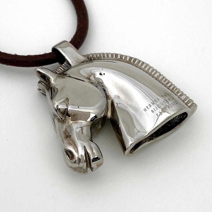 エルメス HERMES シュバル ネックレス チョーカー 馬 ホース
