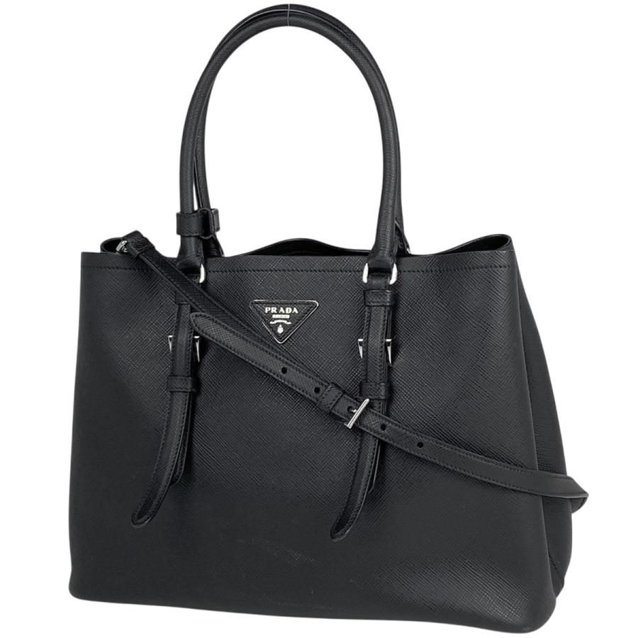PRADA（プラダ） ロゴプレート ハンドバッグ 2WAY ショルダー