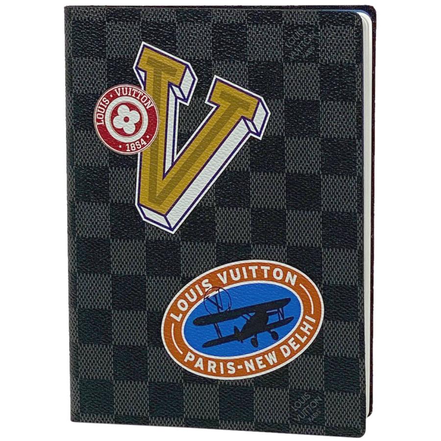 ルイ・ヴィトン Louis Vuitton カイエ クレマンス ノート 文房具 手帳 ダミエグラフィット ブラック GI0212 レディース