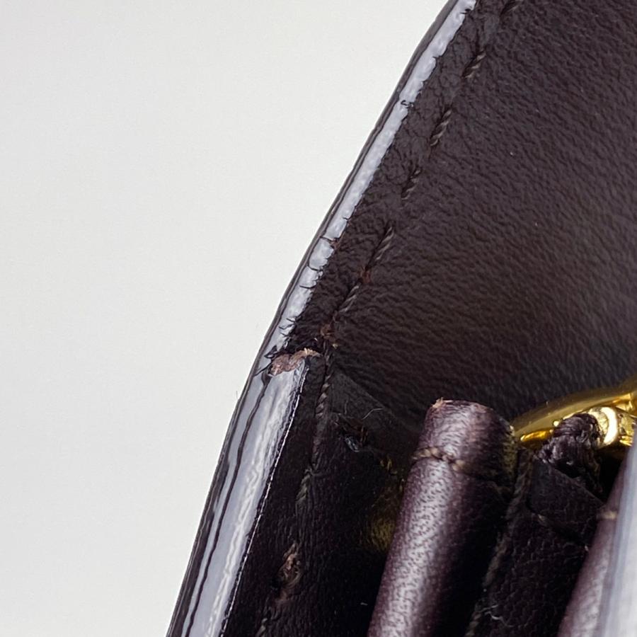 ルイヴィトン ヴェルニ 長財布 ワインレッド ポルトフォイユ エナメル