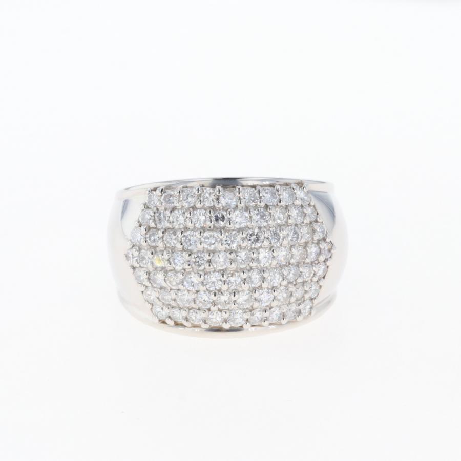 メレダイヤ デザインリング プラチナ 指輪 リング 15号 Pt900