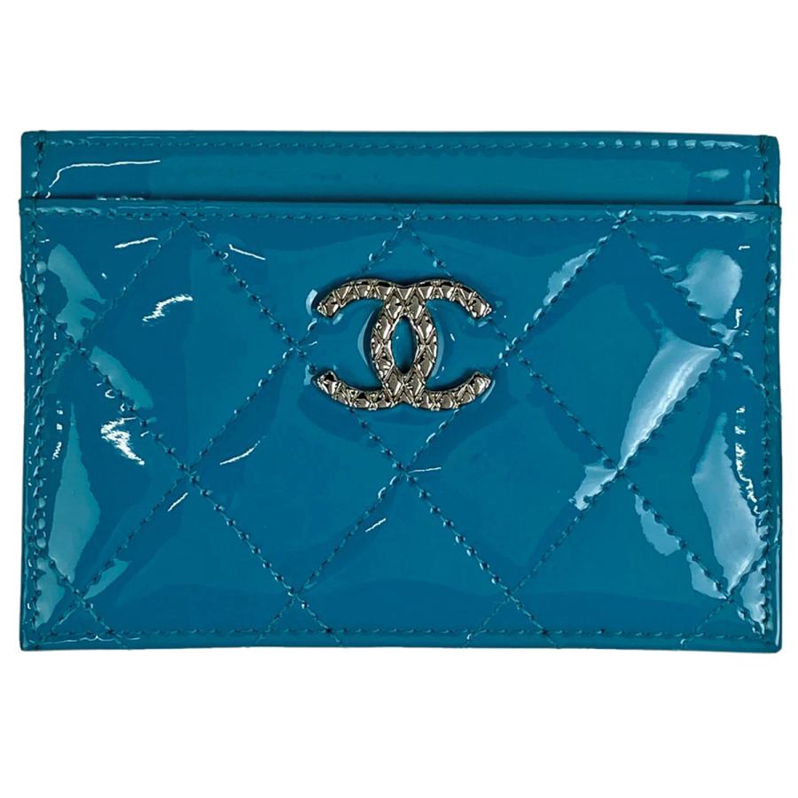 シャネル CHANEL ブリリアント カードケース ココマーク CC エナメル