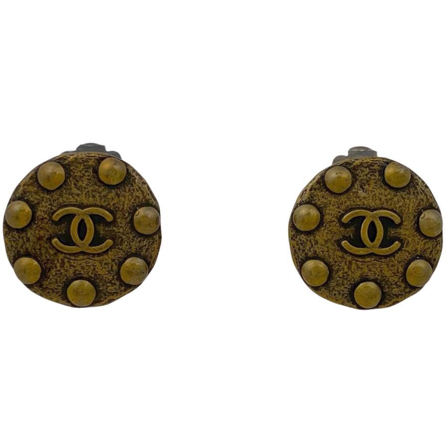 希少】CHANEL ココマーク イヤリング CC ラウンド GP ゴールド