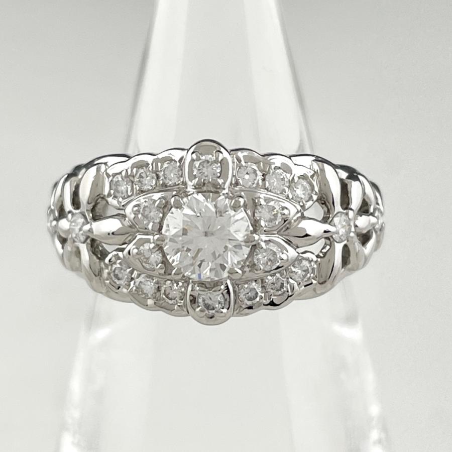 オンラインストア販売 メレダイヤ デザインリング プラチナ 指輪