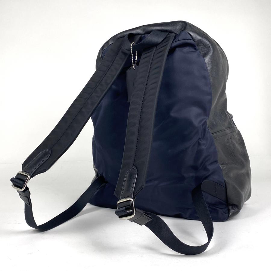 COACH リュック ネイビー/ブラック　レザーバックパック COACH - コーチ／COACH リュック バッグ バックパック メンズ