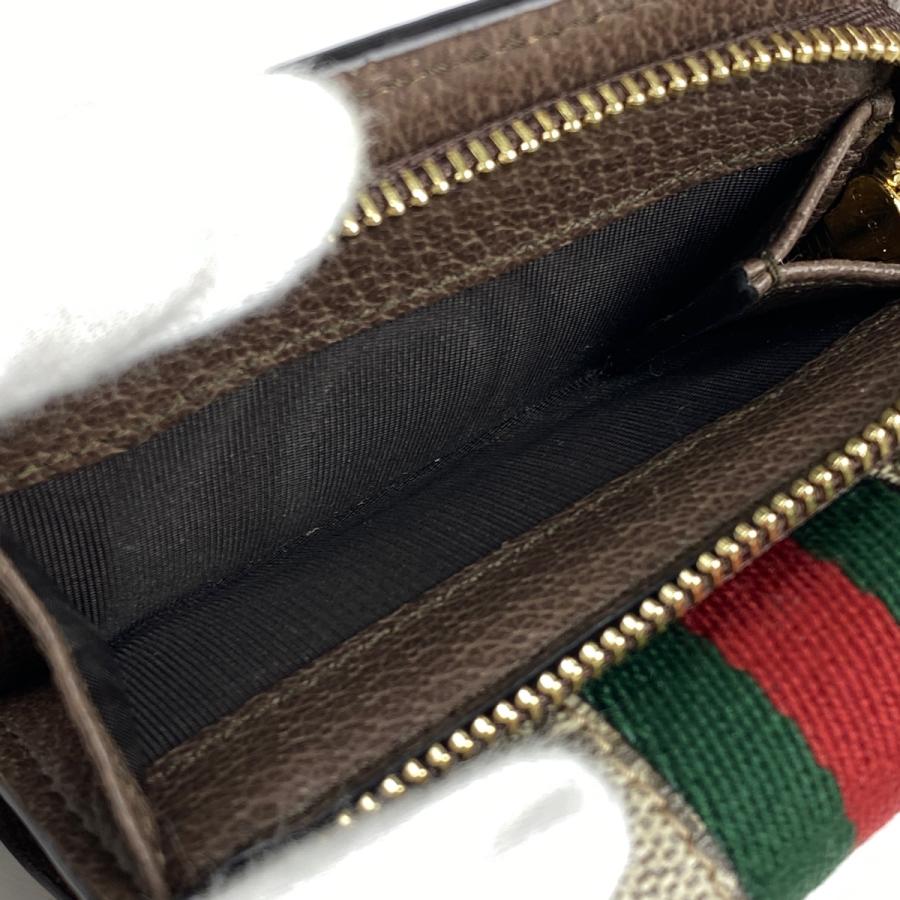 GUCCI グッチ オフィディア GG 三つ折り 財布 ダブルG ウェブ
