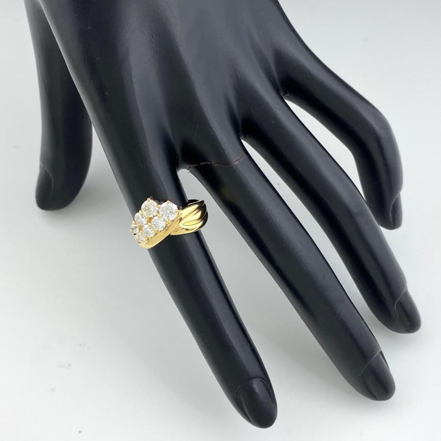 VERITE ダイヤモンド デザインリング K18 イエローゴールド 指輪