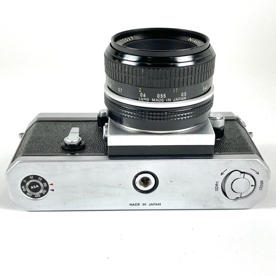 ニコン Nikon F アイレベル シルバー + NIKKOR 50mm F2 非Ai フィルム マニュアルフォーカス 一眼レフカメラ 中古｜kaipre｜05