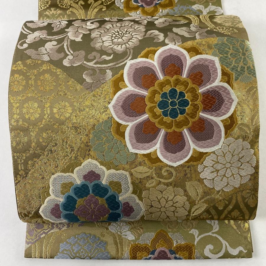 袋帯 華文 向かい蝶 花唐草 24M86f 着物・浴衣