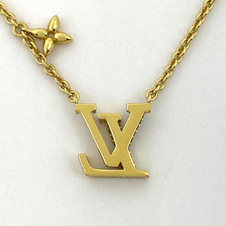 ルイ・ヴィトン Louis Vuitton コリエ LV アイコニック ロゴ ファッションアクセサリー ネックレス GP レディース 中古  ラッピング可｜kaipre｜02