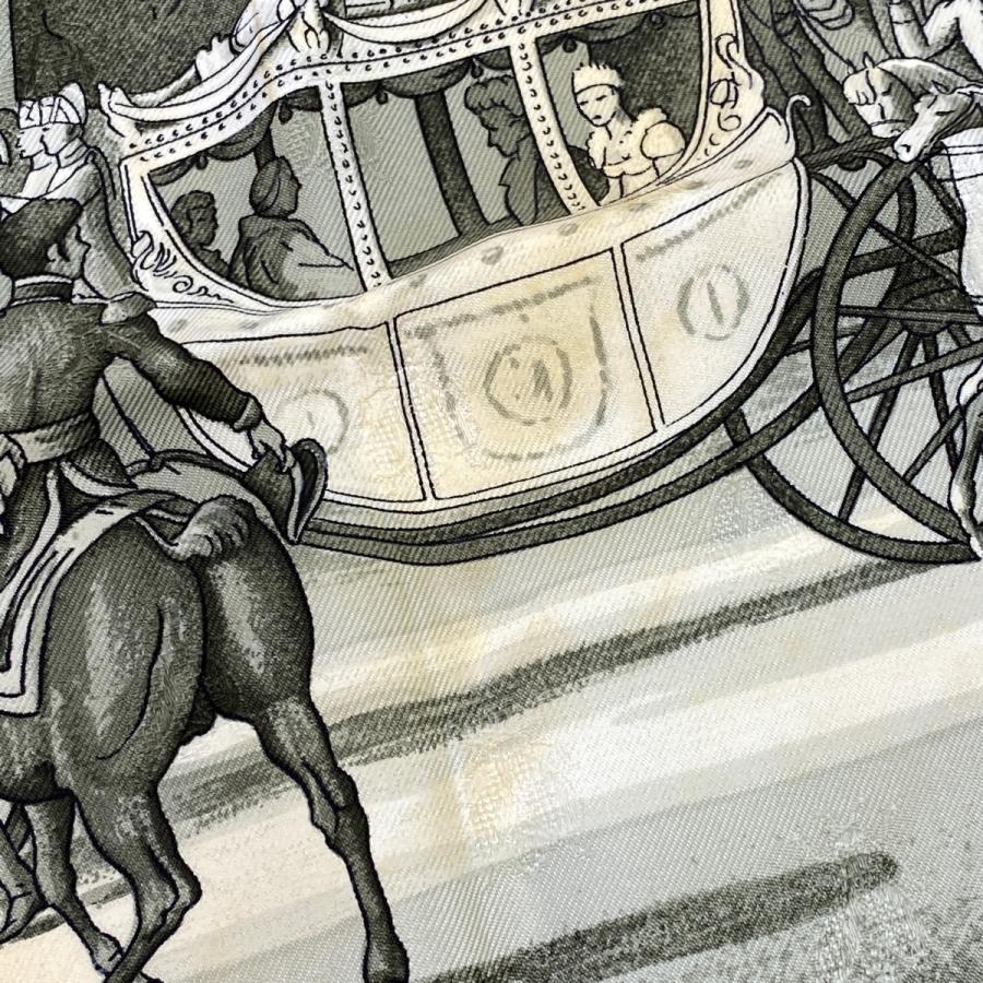 売れ筋ランキングエルメス HERMES カレ 中古 NAPOLEON スカーフ ダーク