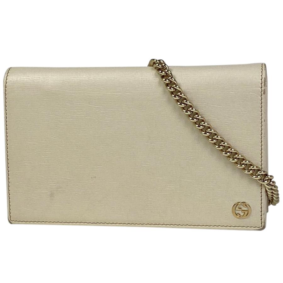 グッチ GUCCI インターロッキングG チェーン ウォレット 2WAY 札入れ 