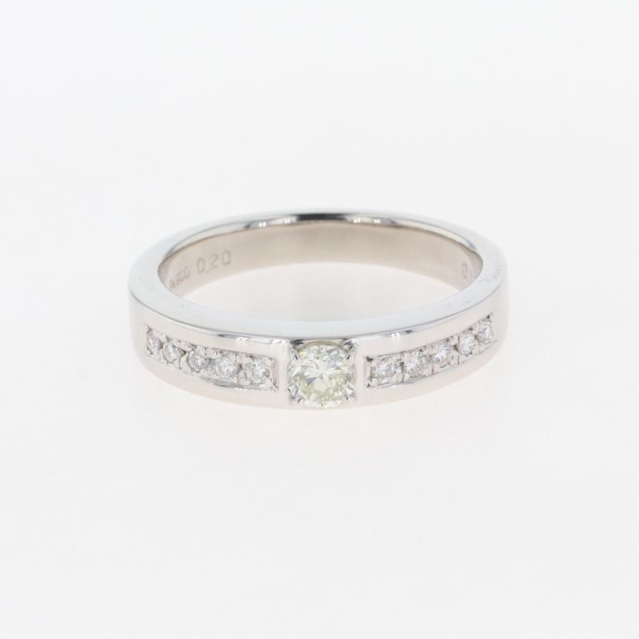 ダイヤモンド デザインリング プラチナ 指輪 メレダイヤ リング 15号