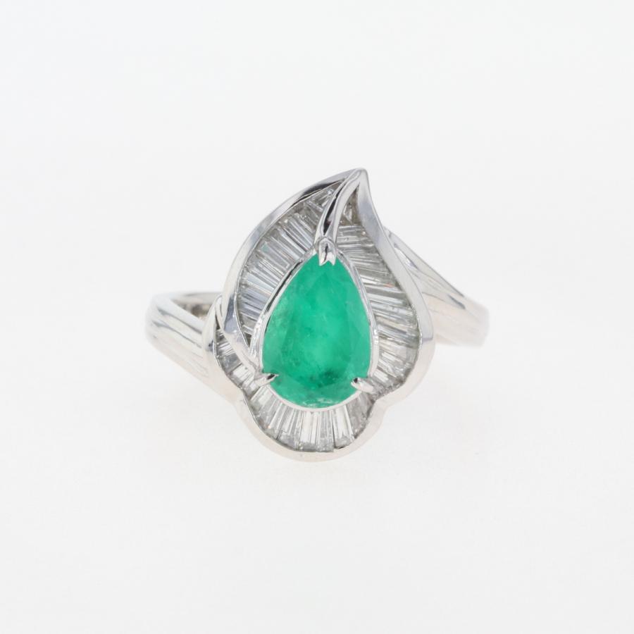 エメラルド ダイヤ プラチナリング CHARMY アクセサリー 