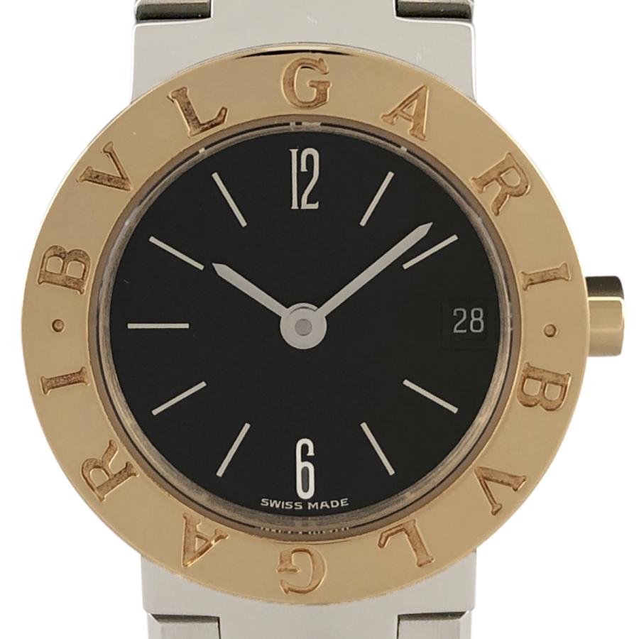 ブルガリ ブルガリブルガリ ウォッチ 23mm コンビ Bvlgari Bvlgari 23mm BB23SG/BB23SGD 箱 保証書 K18YG/SS レディース時計 ブラック 仕上げ済 美品 【中古】 BVLGARI（ブルガリ） ブルガリブルガリ BB23SGD 腕時計 SS YG クォーツ