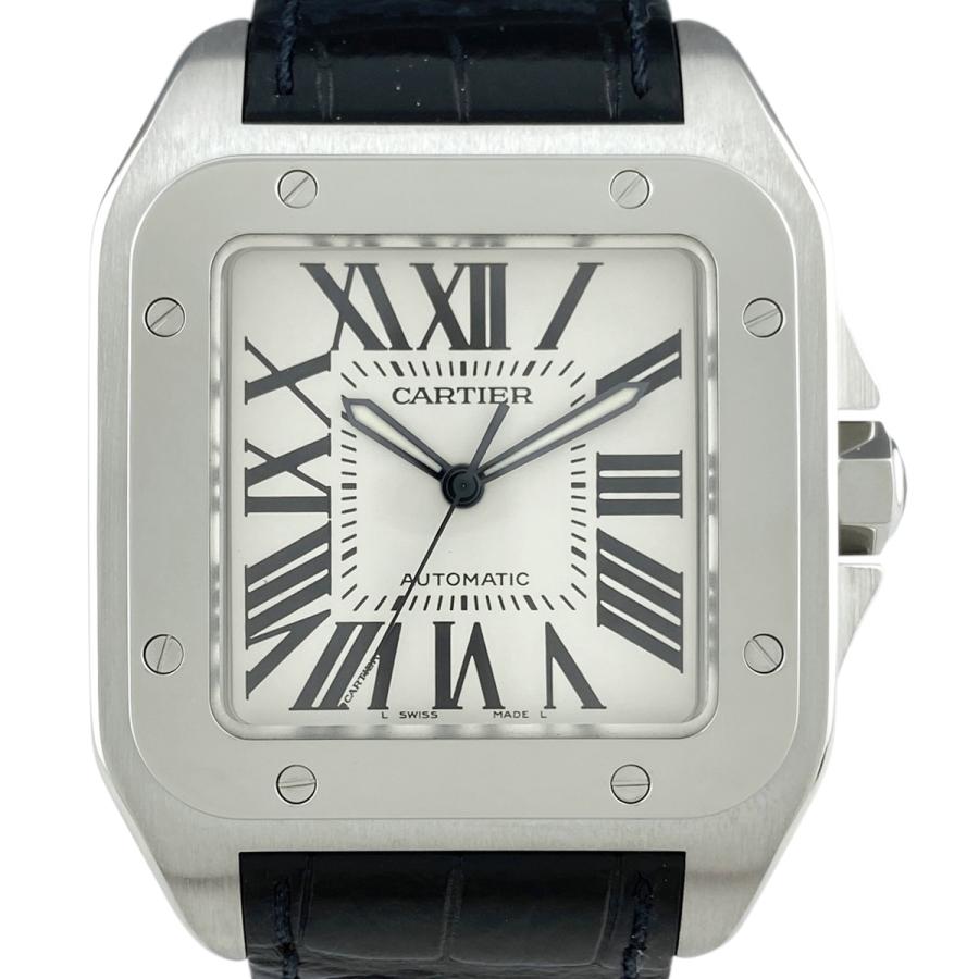 Cartier（カルティエ） サントス 100 LM W20073X8 腕時計 SS レザー