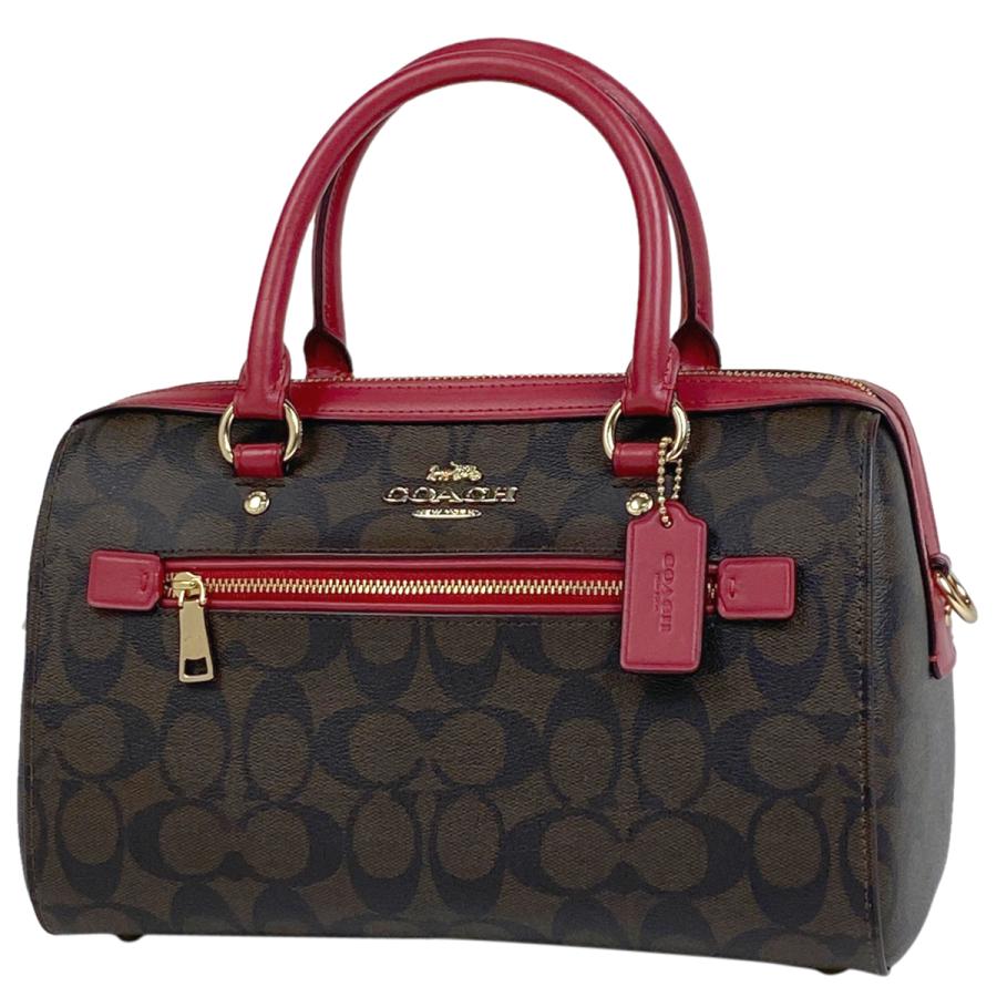 コーチ COACH シグネチャー ハンドバッグ 2WAY ミニボストン 