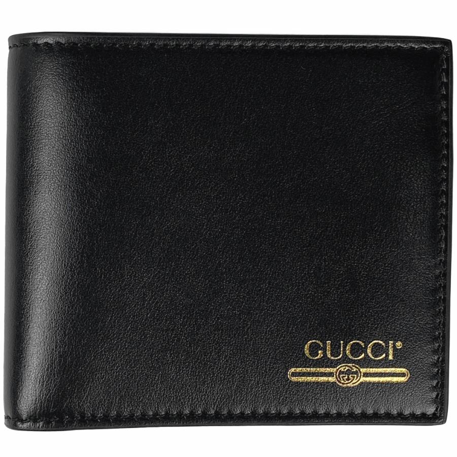 GUCCI グッチ ロゴ 二つ折り 財布 GGロゴ 二つ折り財布 レザー  