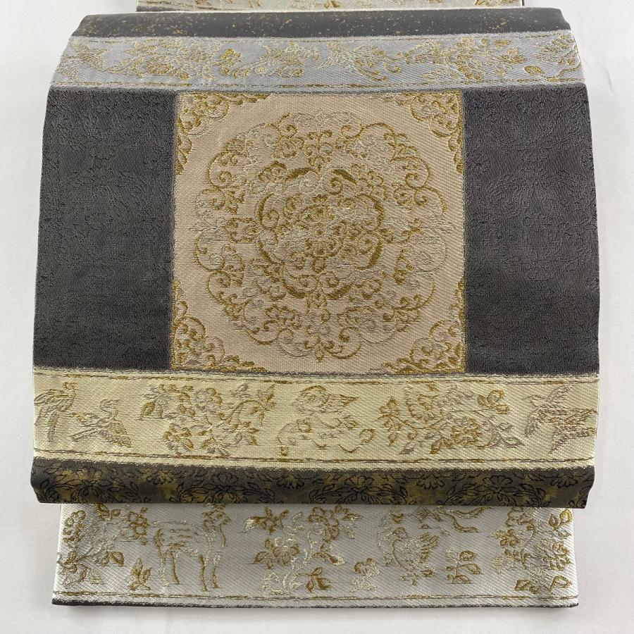 袋帯 華文 向かい蝶 花唐草 24M86f 袋帯 華文 向かい蝶 花唐草 24M86f