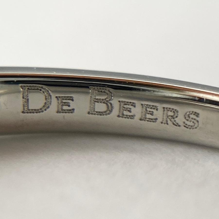 デビアス De Beers ダイヤモンド デザインリング プラチナ 指輪 リング 10.5号 Pt950 ダイヤモンド レディース 中古  ラッピング可｜kaipre｜03