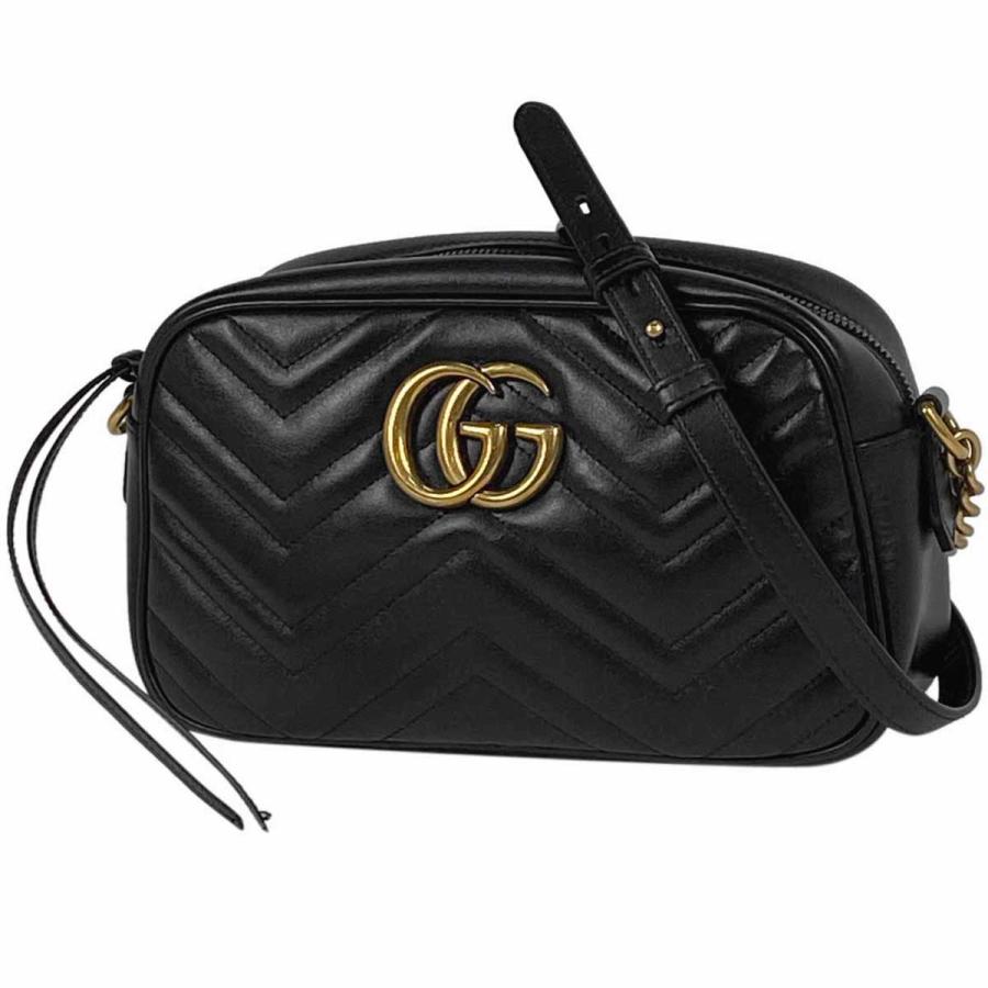 GUCCI（グッチ） GUCCI GGマーモント チェーン ショルダーバッグ 斜め