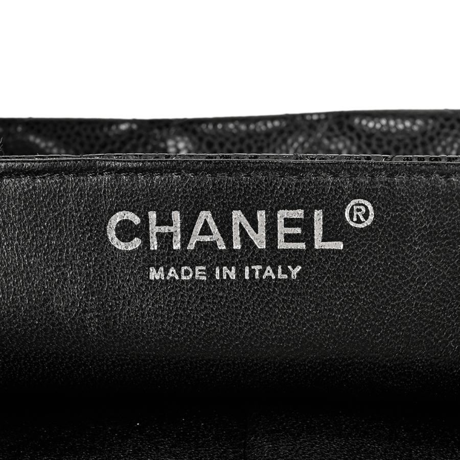 シャネル CHANEL マトラッセ シングルフラップ チェーン ショルダーバッグ ココマーク ショルダーバッグ キャビアスキン ブラック A35731 レディース 中古｜kaipre｜13