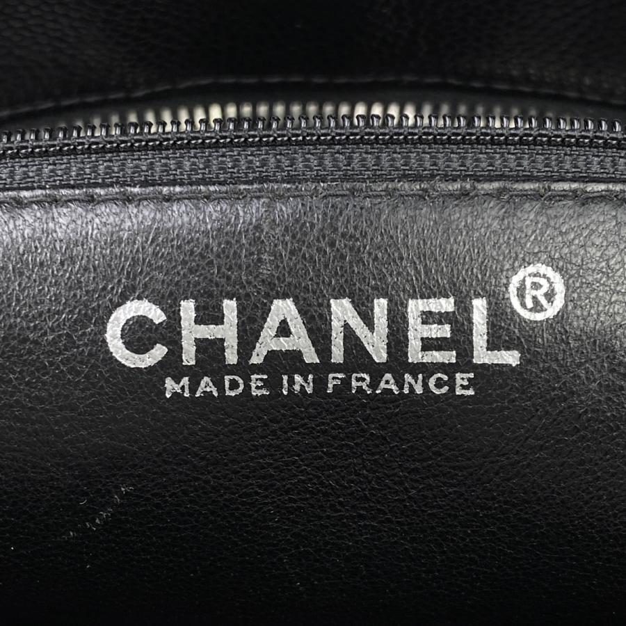 シャネル CHANEL 復刻トート ハンドバッグ ココマーク キャビアスキン ブラック A01804 レディース 中古｜kaipre｜14