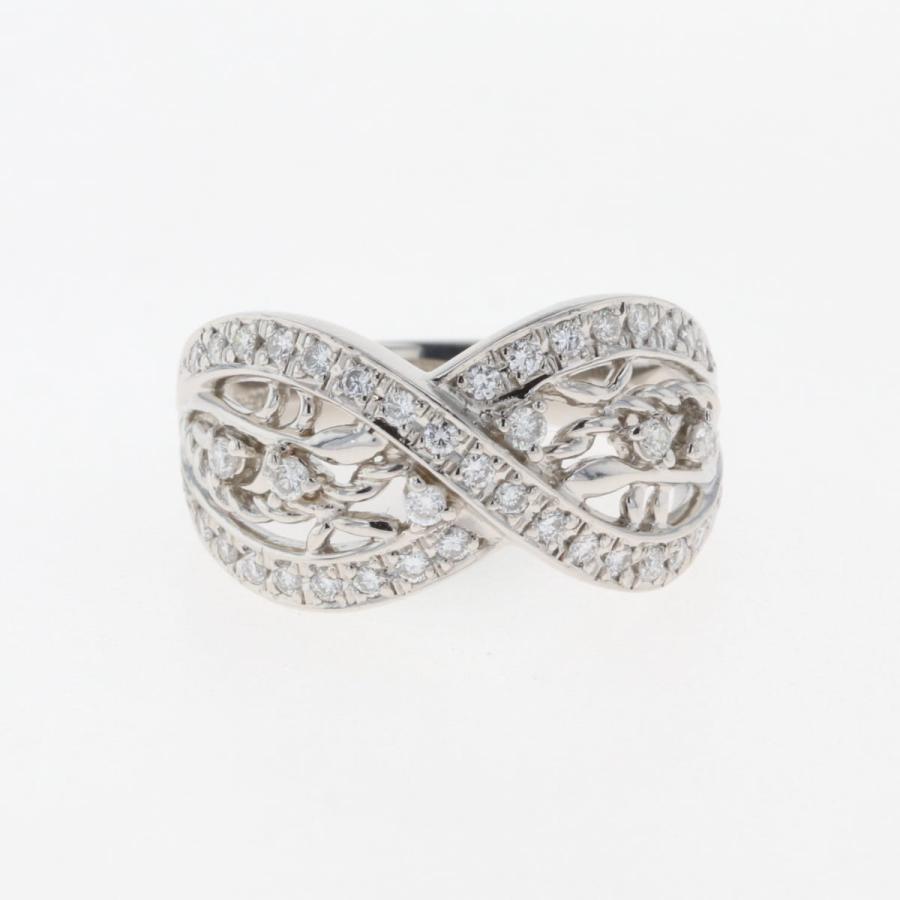 メレダイヤ デザインリング プラチナ 指輪 リング 12.5号 Pt900  