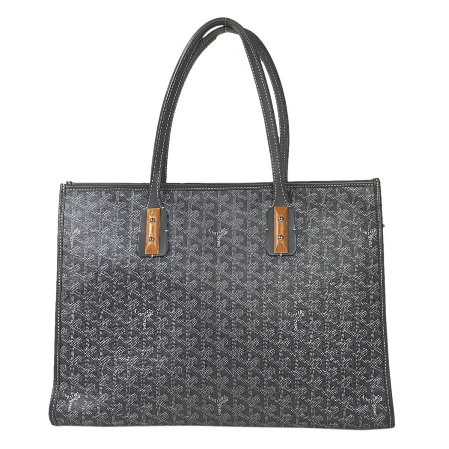 ゴヤール GOYARD マルキーズ ハンドバッグ ショルダーバッグ トートバッグ コーティングキャンバス グレー レディース 中古｜kaipre｜03