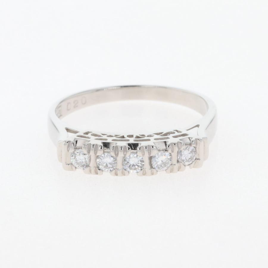 メレダイヤ デザインリング プラチナ 指輪 リング 10.5号 Pt850  