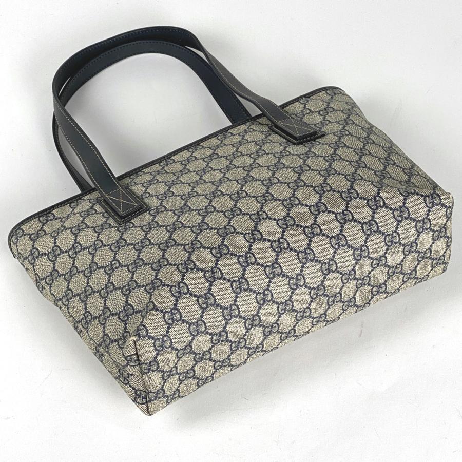 グッチ GUCCI GG柄 トートバッグ ハンドバッグ ショルダーバッグ トートバッグ コーティングキャンバス ベージュ ブルー 211138 レディース 中古｜kaipre｜02