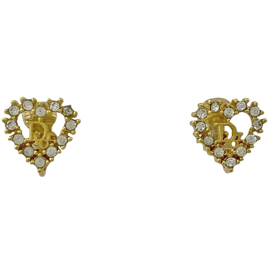 クリスチャンディオール Christian Dior ロゴ ラインストーン  